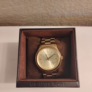 Michael Kors Gold Watch with Link Bracelet